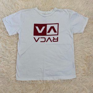 RVCA Plain Red/White | Boy's Shirt